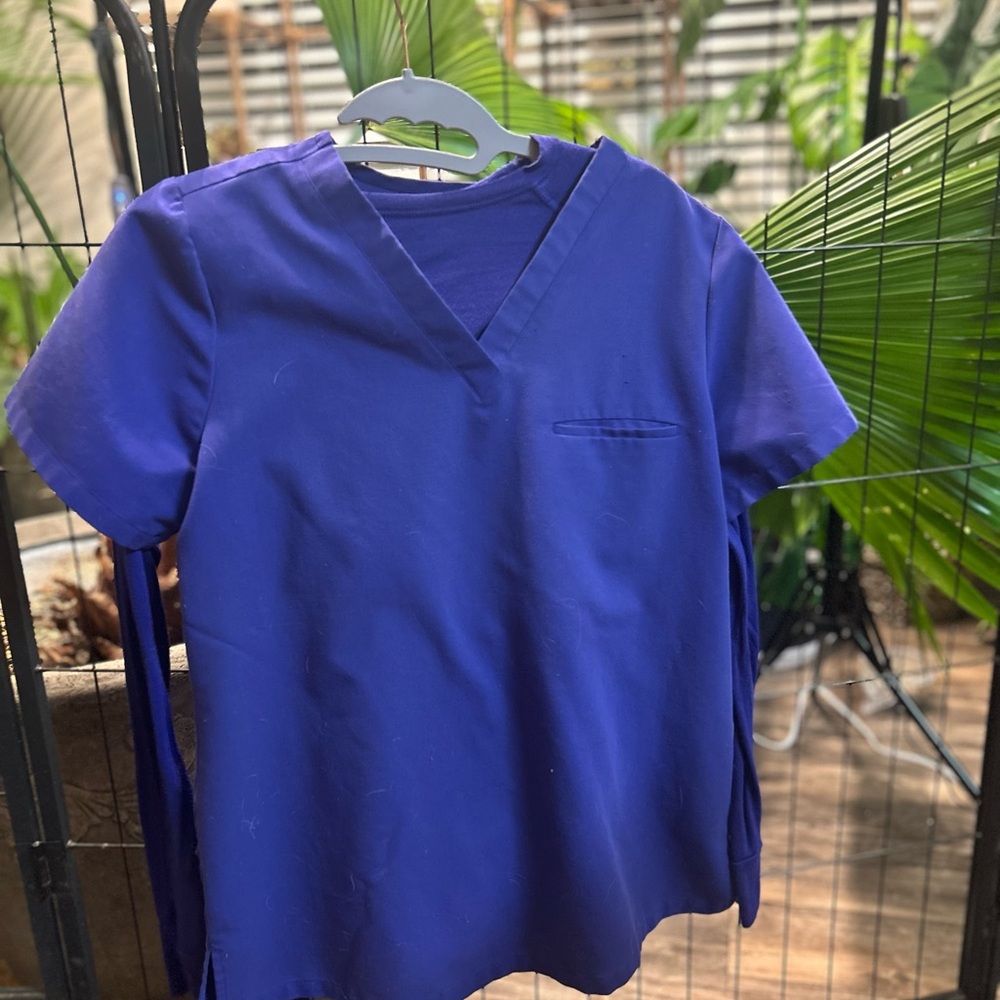 Vibrant Blue Kids V-Neck Tee